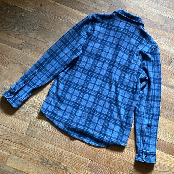 Faherty Legend Sweater Flannel Shirt Medium - Picture 13 of 14